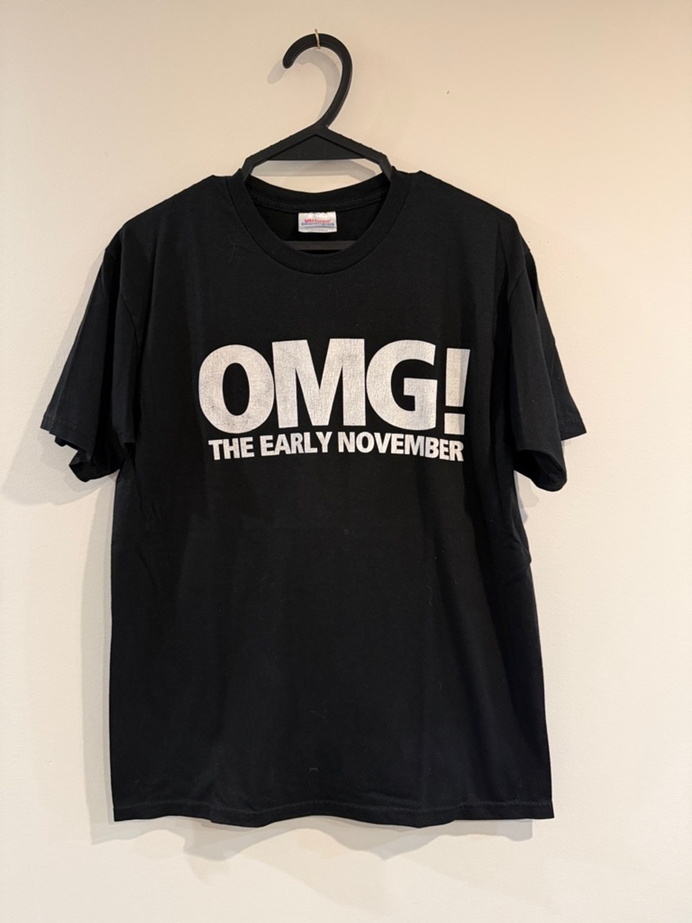 Vintage OMG! The Early November Graphic Tee - Black with White Print